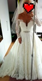 Svatební šaty XS pc: 58.000 kč