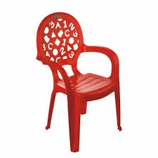 Plastová dětská židlička židle fialová s motivem abecedy