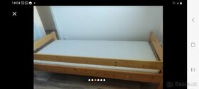 Dřevěná postel z masivu-borovice - 1