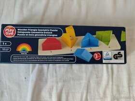 Dřevěné geometrické puzzle - 1