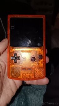 Gameboy color IPS + originál Pokémon gold