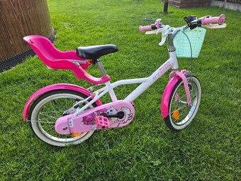 Dětské dívčí kolo btwin z Decathlonu. 16"