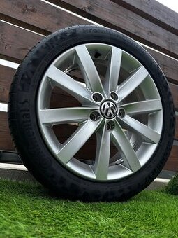 Alu kola 5x112 r17 s letním pneu (porto1)