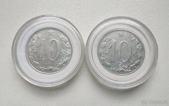 10 haléře 1953 RR obě varianty