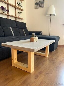 Designový konferenční stůl z microcementu – ruční výroba