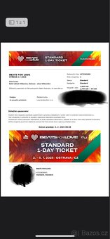 Vstupenka na Beats for Love