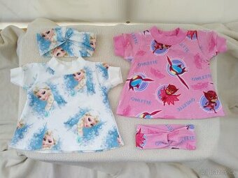 Šaty s čelenkou na panenku Baby Born