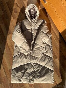 Hřejivá teplá delší bunda - kabát, nová Vel. XL