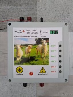 Prodám, elektrický ohradník, zdroj. SOLÁR 12V/230V 8J