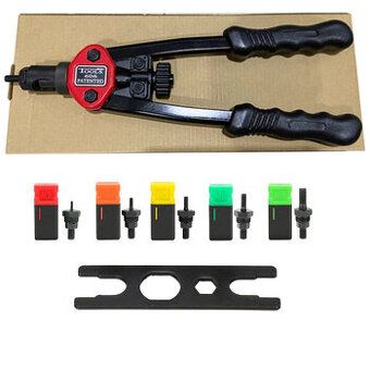 Nýtovací kleště na závitové nýty včetně nástavců