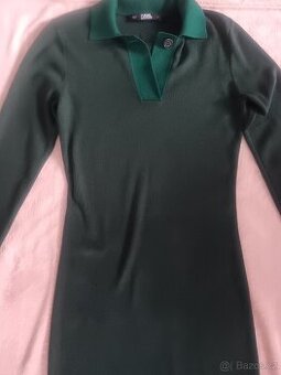 Karl Lagerfeld zelené, pletené šaty,vel.38/40