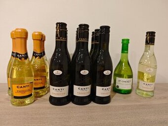 Mini Prosecco & J.P. Chenet víno – komplet, nové, s kolkem