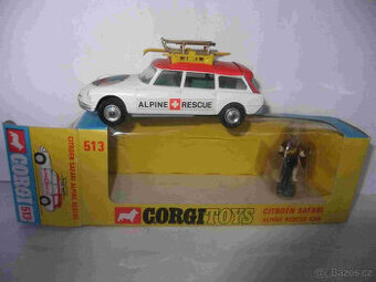 Raritny CORGI TOYS:No.513 CITROEN ALPINE rescue a dalsi