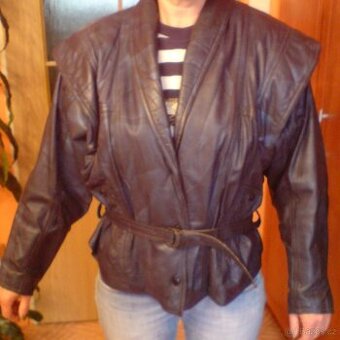 Dámská kožená bunda, vel. L