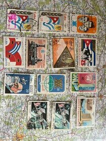 Sběraletské poštovní známky kubánské