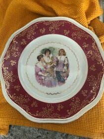 Starožitný dekorační talíř