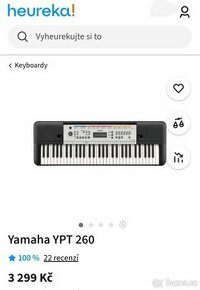 Nové Yamaha YPT 260