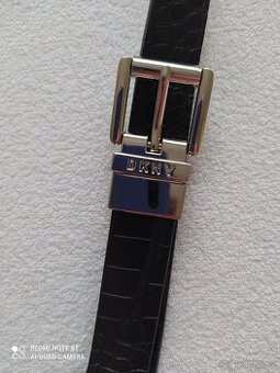 NOVÝ KOŽENÝ PÁSEK, zn. DKNY