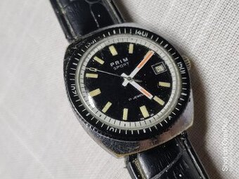 RETRO HODINKY PRIM SPORT II - FUNKČNÍ PO NÁTAHU CCA 1980