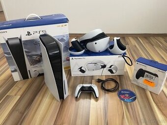 PS5 1TB s Mechanikou + PS VR2 + nový ovladač