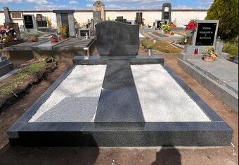 Dvojhrob z přírodní žuly 200x200 cm