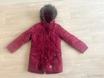 Delši vínová bunda vel.140 věk 9/10let