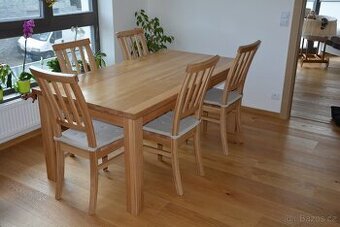 nový masivní dubový stůl, Odvezu a smontuji po celé Čr