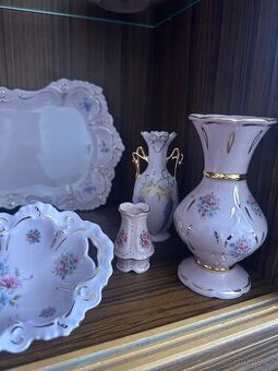 Růžový porcelán, porcelánová sada