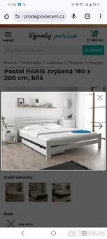 Manželská postel PARIS 180x200