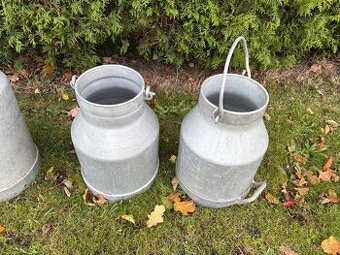 Hliníkové konve na mléko