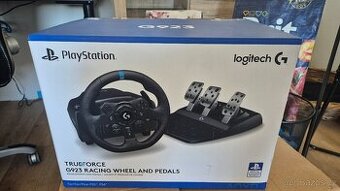 Závodní volant Logitech G923 s pedály a řadicí pákou (PS5/PS