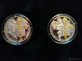 PRODÁM: Sada dvou stříbrných mincí Svatovítský poklad