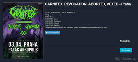 CARNIFEX, REVOCATION, ABORTED, VEXED - Praha