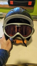 Lyžařská helma Reusch + brýle Blizzard
