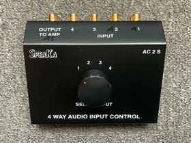 SpeaKa AC2S - čtyřnásobný přepínač audio signálů