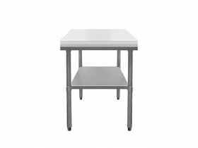 Pracovní nerezový stůl s polyetylénovou deskou 40/40cm