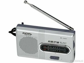 Mini rádio s AM/FM na 2 AA baterie a s Jack 3,5 mm
