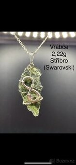 Šperky z vltavínu a stříbra