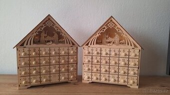 Dřevěný Adventní kalendář