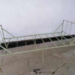 Starožitná, kovová, skládací postel