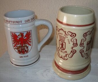 3x pivní korbel /80. léta/ - 1