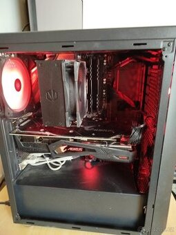 Herní PC ryzen 5 5500/ 16gb/RTX 2060 SUPER|AORUS/LCD MONITOR