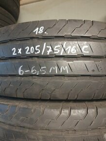 2 x letni zátěžové pneu r16C 205/75/16C
