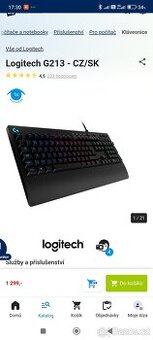 Klávesnice Logitech g213