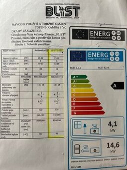 Krbová kamna s výměníkem 19 kW