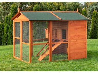 Kurník pro slepice s výběhemKK15XL (až pro 8 slepic)