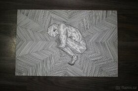 Sada originálních obrazů, perokresba