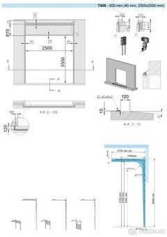 Prodám dvoje kompletní sekční vrata Lomax