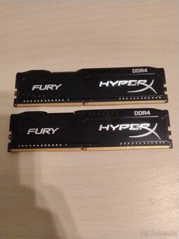 HyperX Fury DDR4 16 GB (2×8 GB) – nefunkční