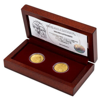 Zlaté dukáty Vratislav II. & Svatava proof 2021